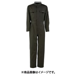 T/C長袖つなぎ服 ブラック 4L 6609-91-4L
