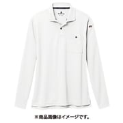長袖ポロシャツ ホワイト 665-29-L