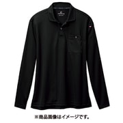 長袖ポロシャツ ブラック 665-35-L