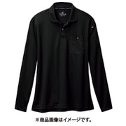 長袖ポロシャツ ブラック 665-35-M
