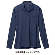 長袖ポロシャツ ネイビー 665-3-LL