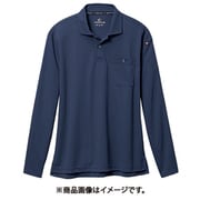 長袖ポロシャツ ネイビー 665-3-M