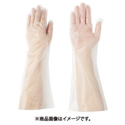 AS サニメントロング手袋 エンボス M 100枚入 8-1054-02