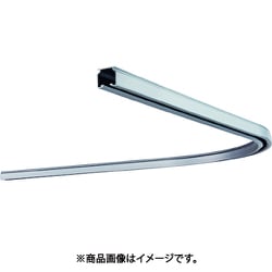 カーテンレール D25カーブレール800×800×300Rアルミ 9L01-AS
