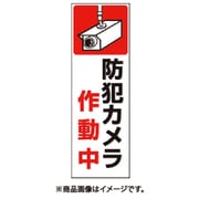 短冊ステッカー 防犯カメラ作動中 9-TS