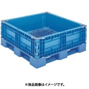樹脂製 378251 パレットボックスBJB-S・1111x451段固定式ブルー BJB-S1111X45