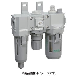 FRLユニット F.R.Lコンビネーション 標準白色シリーズ Rc3/8 ルブリケータ・手動コックなし C2500-10-W