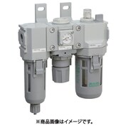 FRLユニット F.R.Lコンビネーション 標準白色シリーズ Rc3/8 ルブリケータ・手動コックなし C2500-10-W