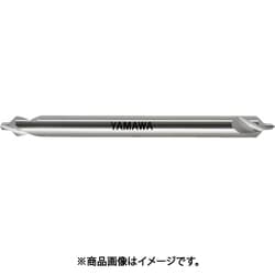 ヤマワ ロングシャンク強ねじれ溝A形90° センタ穴ドリル CE-QL L100 3X90°X8 CE-QL-100-3