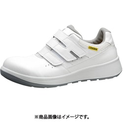 静電セフティスニーカー G4シリーズ（人工皮革・バンドタイプ） G4595静電ホワイト 26.5cm G4595-SEIDEN-W-26.5