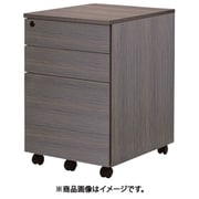 ワークデスク2 3段ワゴン ウォルナット GZWCA2-3DM