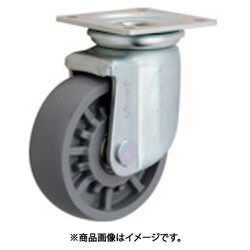 重荷重用低始動車輪 エラストマー車輪 旋回金具付 Φ150 HE-150WJ