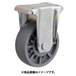 低始動・高耐久エラストマー車輪 200径 固定金具付 HE-200WK