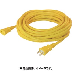12A補助コード1ッ口10m黄 HW-10Y