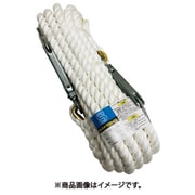 両端大口径フック付 クレモナS荷揚げ用ロープ 16mmΦ×20m KMS16-20-2HOOK