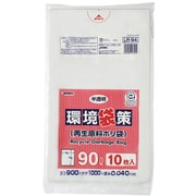 環境袋策 90L10枚 半透明 厚み0.04mm LR94