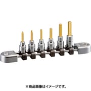 6.3sq.ヘキサゴンビットソケットセット(6コ組) チタンコーティング NTBT206A
