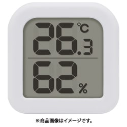 デジタル温湿度計「コロネ」 ホワイト O-415WT