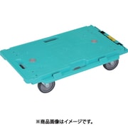 連結型樹脂製平台車 416618 RBキャリー（2）680x390グリーン RB68-39-148-4G
