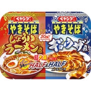 【限定】 ペヤング 超大盛やきそばハーフ&ハーフしょうゆラーメン風&ギョウザ風 230g
