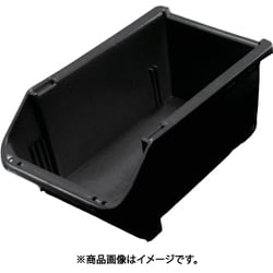 ヒシ 導電T型コンテナ（ネスティングタイプ） W200×D373×H155 黒 T-8-E-BK