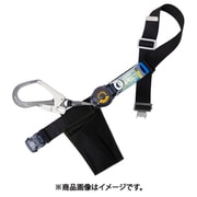 胴ベルト型墜落制止用器具(巻取タイプ)ロック機構付き ロックリトライト 黒 LLサイズ 幅50MM×長さ1600MM 130KG対応型 ワンタッチバックル仕様 TBLRLOT593BLKLL(130KG)JANBX