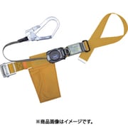 胴ベルト型墜落制止用器具(巻取タイプ)ロック機構なし リトラ 黄 Mサイズ 幅50MM×長さ1200MM TB-RN-590-Y-M-BP