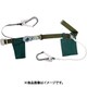 胴ベルト型墜落制止用器具（巻取タイプ）補助ロープ2丁掛け仕様 ロック機構付き2WAYリトラ+ロープ式補助ロープ 深緑 Mサイズ 幅50MM×長さ1200MM TB-TRL-2-593S-OD-M-JAN-BX