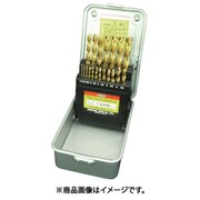 ISF TINコーティング コバルト正宗ドリル 19本組セット(スチールケース入) TCOD-19S