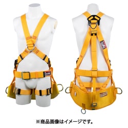 傾斜面作業用ハーネス 傾斜面作業用ベルト一体式 黄 Mサイズ TH-600-OT-M-JAN-BX