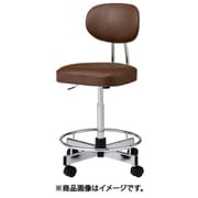 導電オフィスチェア 導電ビニールレザーダークブラウン 肘なし TL-E17L-Z