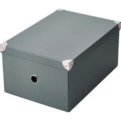 収納 ケース ストレージ パルプ ボックス Lサイズ グレー N-7265