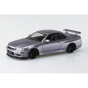 楽プラ スナップキット No.12CU-AS 1/32 ニッサン R34スカイラインGT-R カスタムホイール アスリートシルバー [組立式プラスチックモデル]