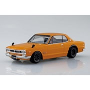 楽プラ スナップキット No.16CU-BN 1/32 ニッサン C10 スカイライン 2000GT-R カスタムホイール ブラウン [組立式プラスチックモデル]