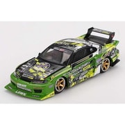 MGT00823-BL 1/64 Nissan シルビア（S15） LB-Super Silhouette #555 V2 2024 Formula Drift Japan（右ハンドル） [ダイキャストミニカー]