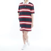 23S ラガーストライプシャツ ワンピース Lサイズ NVY THLA304