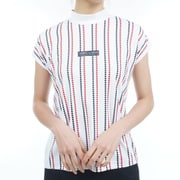 23S チェーンドット フレンチモックネックシャツ Lサイズ WHT THLA323