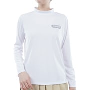 24S トラックロゴ 長袖モックシャツ Mサイズ WHT THLA408