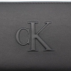 カルバンクライン ラウンドファスナー長財布 LV04K1005G 合皮 黒 カルバンクライン Calvin Klein ラウンドファスナー長財布