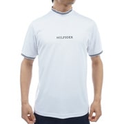 24S THモノグラム 半袖モックネックシャツ Lサイズ WHT THMA408