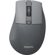 2.4GHz ワイヤレス/Bluetoothマウス 光学式 静音ボタン グレー SPK7528G