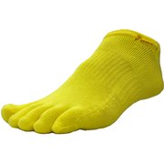 ベアフットソックスショート滑り止め有り ユニセックス ランニングウェア ソックス Yellow Mサイズ（25-28cm） 20A1103