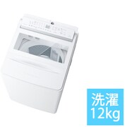 全自動洗濯機 ZABOON(ザブーン) 洗濯12kg 液体洗剤・柔軟剤自動投入 グランホワイト AW-12DPB5(W)