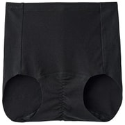 サニタリーショーツ 綿85% 生理用ショーツ 羽根つきナプキン対応 裾のラインすっきり L ブラック HV0670BY