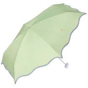 日傘 折りたたみ傘 晴雨兼用 Wpc. 遮光ウェーブパイピングパラソル ミニ 50cm 手開き式 ピスタチオ グリーン 801-14936-102PISTACHIO
