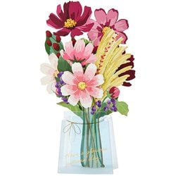 秋カード 花瓶にコスモス 844233