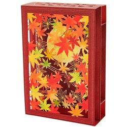 秋カード 箱形紅葉 844306