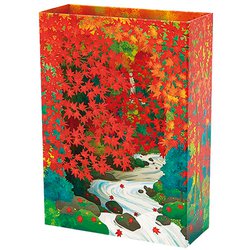 秋カード 紅葉渓谷 507261