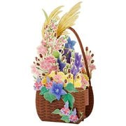 秋カード 秋の七草入り花かご 844365