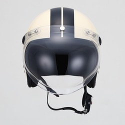 ヘルメット スモールジェット アイボリー/ブラック 新品 57cm